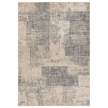 5' X 8' Gray And Sand Abstract Area Rug
