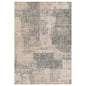 5' X 8' Gray And Sand Abstract Area Rug
