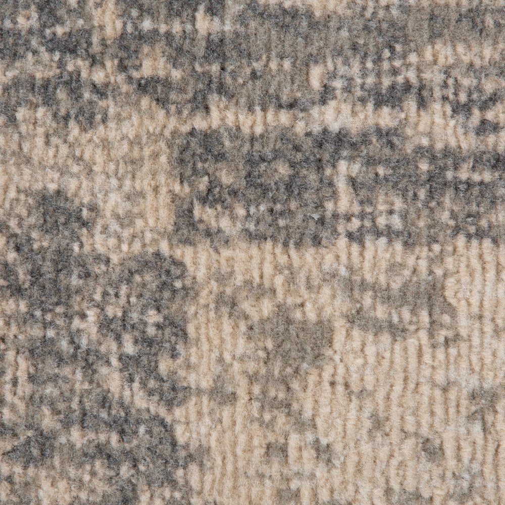 10' X 14' Gray And Sand Abstract Area Rug