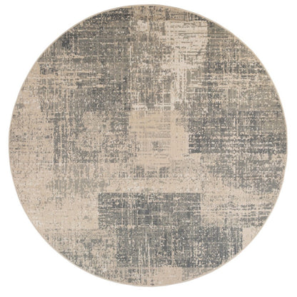 10' X 14' Gray And Sand Abstract Area Rug