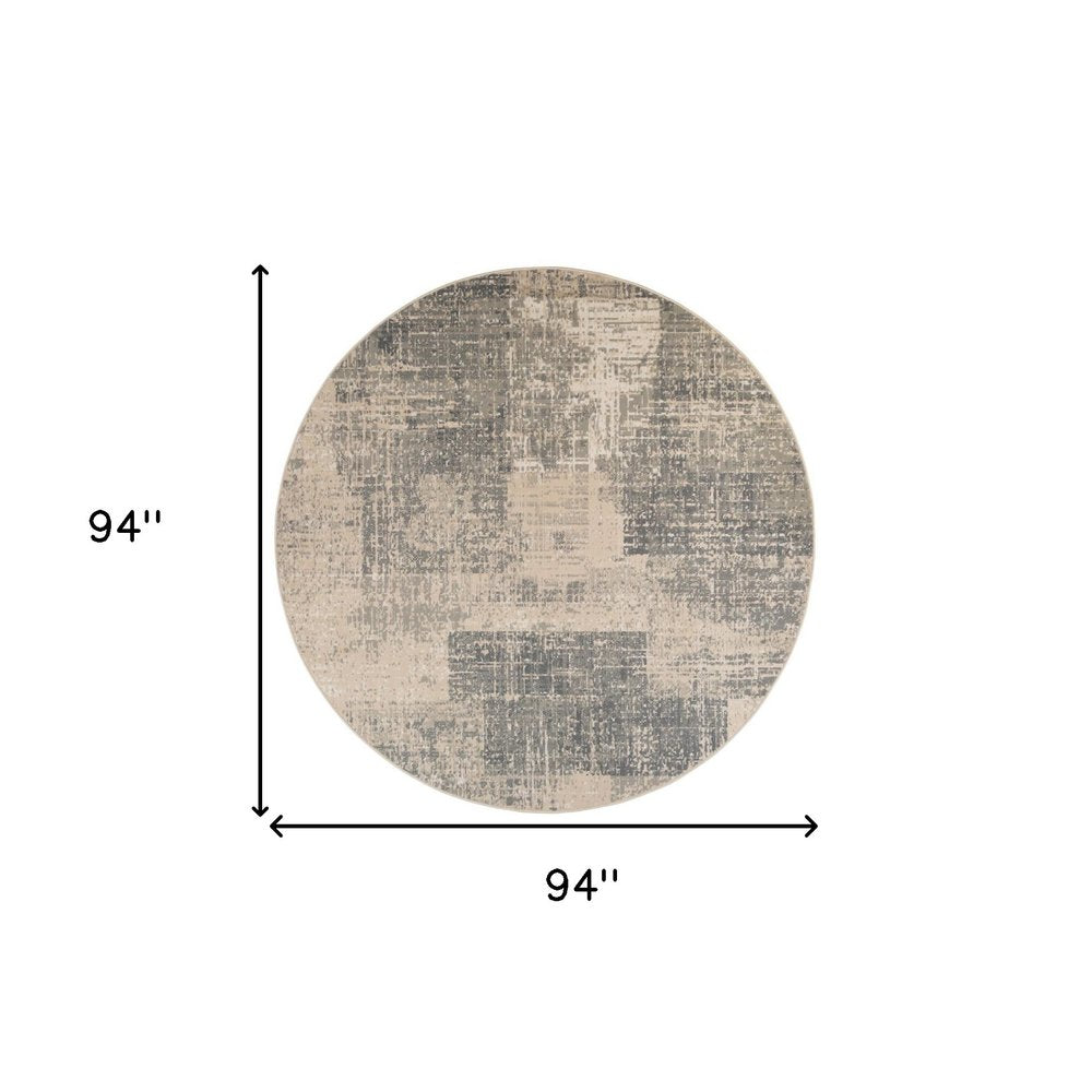 10' X 14' Gray And Sand Abstract Area Rug