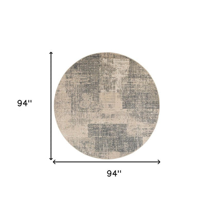 10' X 14' Gray And Sand Abstract Area Rug