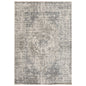 10' X 14' Gray And Ivory Medallion Area Rug