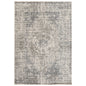 2' X 3' Gray And Ivory Medallion Area Rug