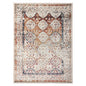 5' X 8' Beige Rust and Navy Floral Medallion Power Loom Area Rug