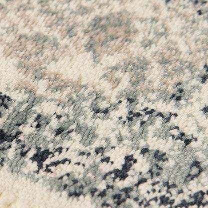 5' X 8' Charcoal and Gray Medallion Power Loom Area Rug