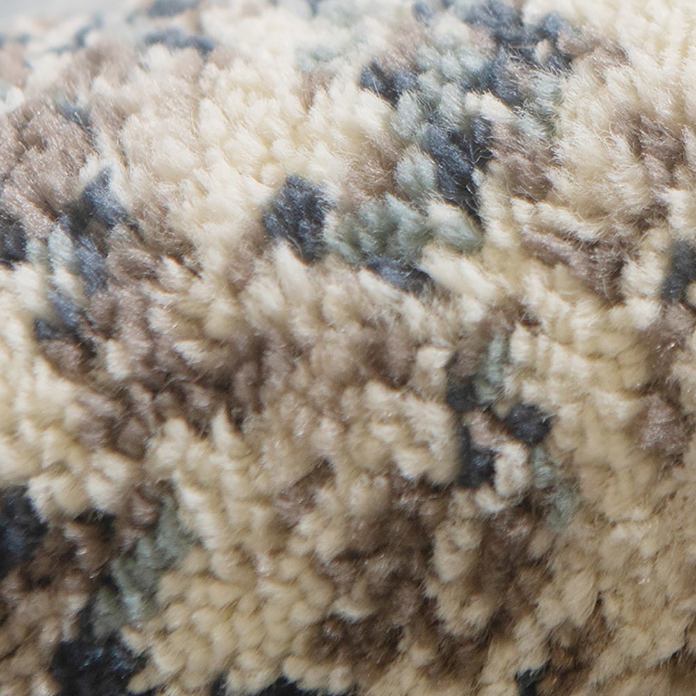 2' X 3' Ivory Blue and Gray Abstract Power Loom Area Rug