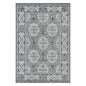 5' X 8' Charcoal and Ivory Medallion Power Loom Area Rug