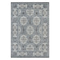 8' X 10' Charcoal and Ivory Medallion Power Loom Area Rug