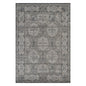2' X 3' Charcoal and Gray Medallion Power Loom Area Rug