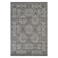 2' X 3' Charcoal and Gray Medallion Power Loom Area Rug