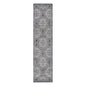 2' X 3' Charcoal and Gray Medallion Power Loom Area Rug
