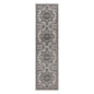 4' X 6' Ivory Taupe and Gray Medallion Power Loom Area Rug