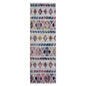2' X 3' Ivory Blue and Orange Geometric Power Loom Area Rug