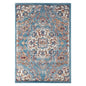 2' X 3' Ivory Gray and Orange Medallion Power Loom Area Rug