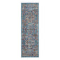 2' X 3' Ivory Gray and Orange Medallion Power Loom Area Rug