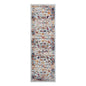 6' Ivory Navy and Orange Floral Power Loom Runner Rug
