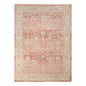 9' X 13' Salmon And Tan Floral Area Rug