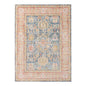 9' X 13' Coral And Blue Oriental Area Rug