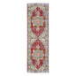 9' X 13' Ivory Red And Blue Medallion Area Rug