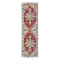 9' X 13' Ivory Red And Blue Medallion Area Rug
