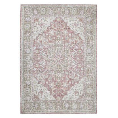 5' X 8' Sage And Gray Medallion Area Rug