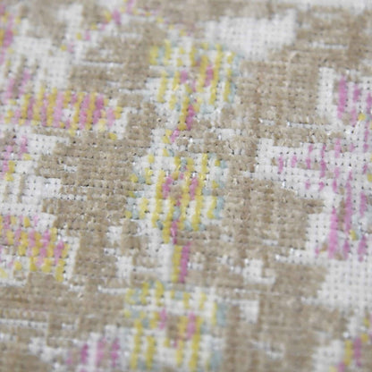 9' X 13' Pink And Gray Medallion Area Rug