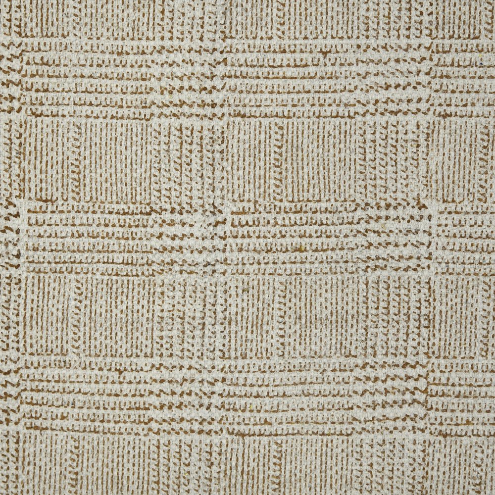 8' Gray And Brown Striped Flatweave Handmade Distressed Runner Rug With Fringe