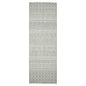 3' X 5' Gray Geometric Flatweave Handmade Distressed Area Rug With Fringe