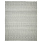 3' X 5' Gray Geometric Flatweave Handmade Distressed Area Rug With Fringe