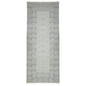 3' X 5' Gray And Blue Geometric Flatweave Handmade Distressed Area Rug With Fringe