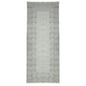 9' X 12' Gray And Blue Geometric Flatweave Handmade Distressed Area Rug With Fringe