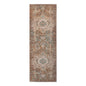 7' Beige Gray and Taupe Medallion Power Loom Runner Rug