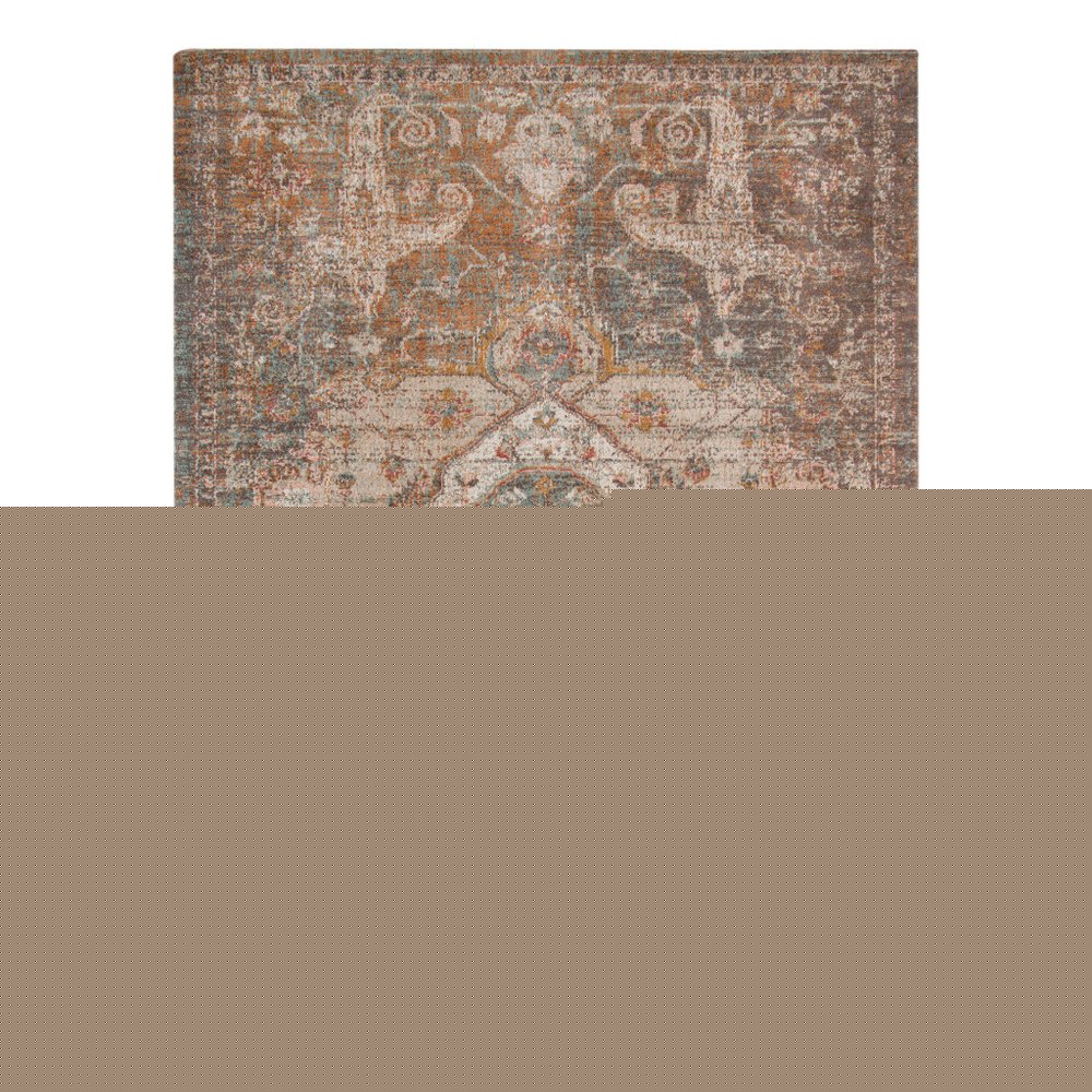 2' X 3' Beige Gray and Taupe Medallion Power Loom Area Rug