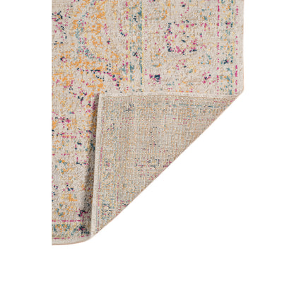 10' X 14' Ivory And Yellow Oriental Distressed Area Rug