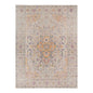 10' X 14' Ivory And Yellow Oriental Distressed Area Rug