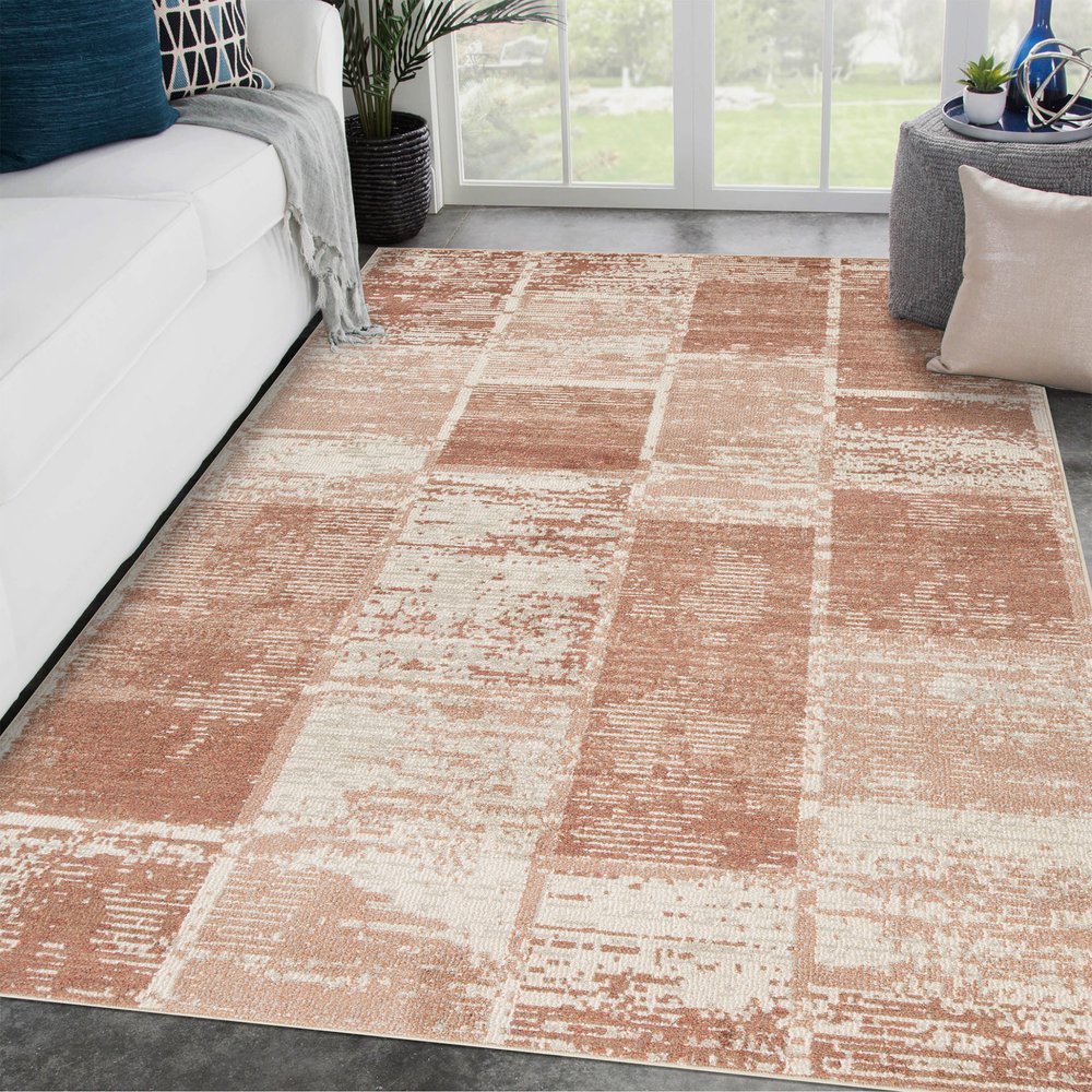 2' X 3' Sand And Ivory Geometric Area Rug