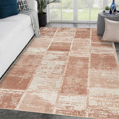 2' X 3' Sand And Ivory Geometric Area Rug