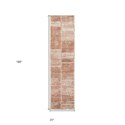 2' X 3' Sand And Ivory Geometric Area Rug