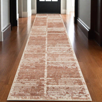 2' X 3' Sand And Ivory Geometric Area Rug