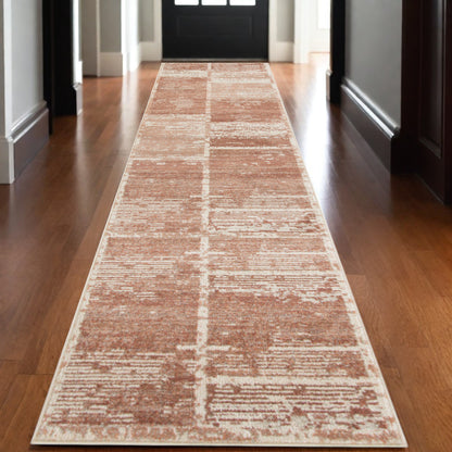 2' X 3' Sand And Ivory Geometric Area Rug