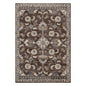 8' X 10' Ivory Blue And Brown Floral Area Rug