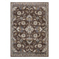 8' X 10' Ivory Blue And Brown Floral Area Rug