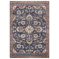 10' Ivory Orange And Dark Gray Floral Runner Rug
