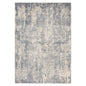 10' Light Gray Blue And Ivory Abstract Runner Rug