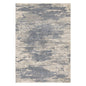 2' X 3' Ivory Blue And Gray Abstract Area Rug