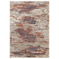 2' X 3' Beige Rust And Blue Abstract Area Rug