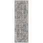 2' X 3' Ivory Gray And Rust Oriental Area Rug