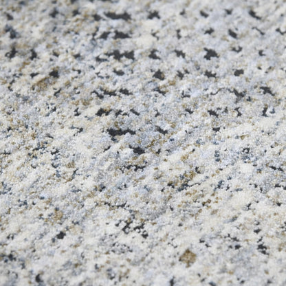 2' X 3' Ivory Black And Gray Abstract Area Rug