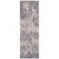 2' X 3' Ivory Black And Gray Abstract Area Rug